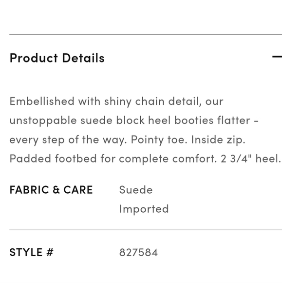 Chain Block Heel Suede Booties - Picture 12 of 12